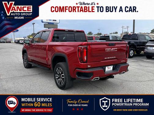 Volcanic Red 2025 GMC Sierra 1500 AT4