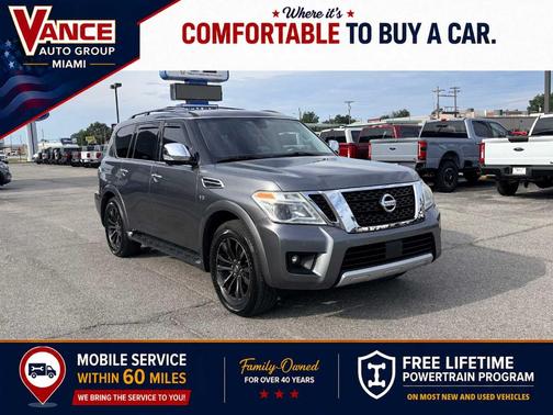 Gun Metallic 2017 Nissan Armada Platinum