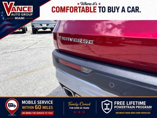 Radiant Red 2026 Chevrolet Traverse LT
