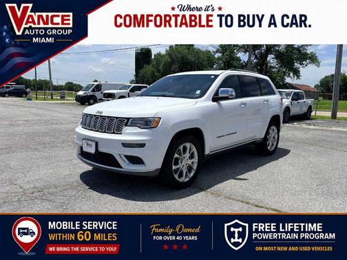 Bright White Clearcoat 2019 Jeep Grand Cherokee Summit