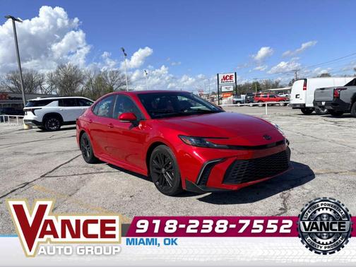 Red 2025 Toyota Camry SE