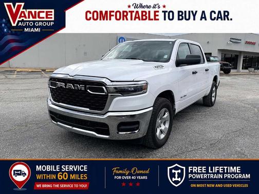 Bright White Clearcoat 2025 RAM 1500 Tradesman