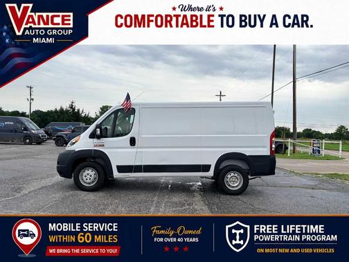 Bright White Clearcoat 2021 RAM ProMaster 1500 Low Roof