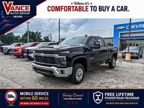 Black 2025 Chevrolet Silverado 2500 LT