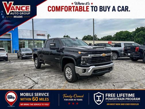 Black 2025 Chevrolet Silverado 2500 LT