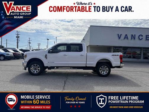 White Platinum Tri-Coat Metallic 2019 Ford F-250 Lariat