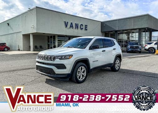 Bright White Clearcoat 2024 Jeep Compass Sport