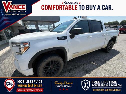 Summit White 2020 GMC Sierra 1500 Elevation