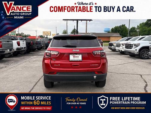 Red 2025 Jeep Compass Limited