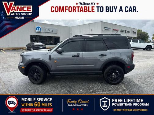 Carbonized Gray Metallic 2025 Ford Bronco Sport Badlands