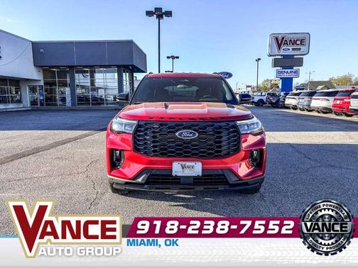 Rapid Red Metallic Tinted Clearcoat 2026 Ford Explorer ST-Line