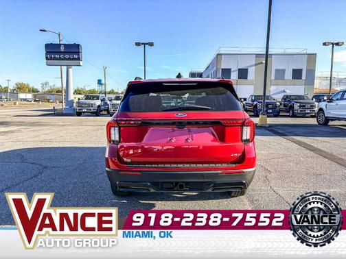 Rapid Red Metallic Tinted Clearcoat 2026 Ford Explorer ST-Line