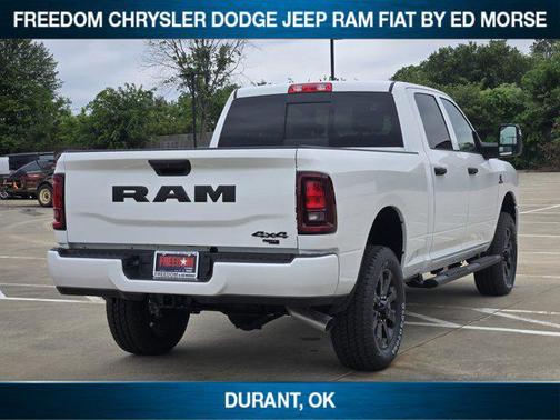 Bright White Clearcoat 2026 RAM 2500 Black Express Crew Cab 4x4 6'4' Box