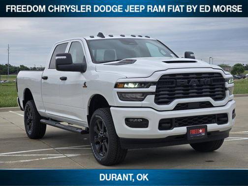 Bright White Clearcoat 2026 RAM 2500 Black Express Crew Cab 4x4 6'4' Box
