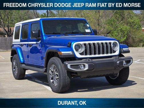 Hydro Blue Pearlcoat 2026 Jeep Wrangler 4-Door Sahara 4x4