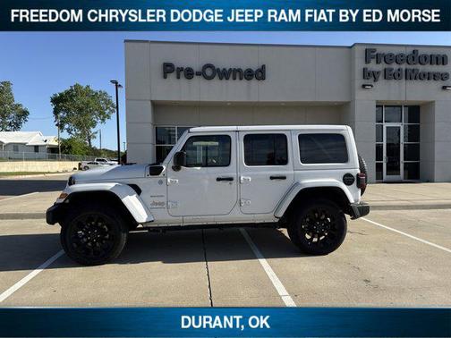 Bright White Clearcoat 2024 Jeep Wrangler 4xe Sahara