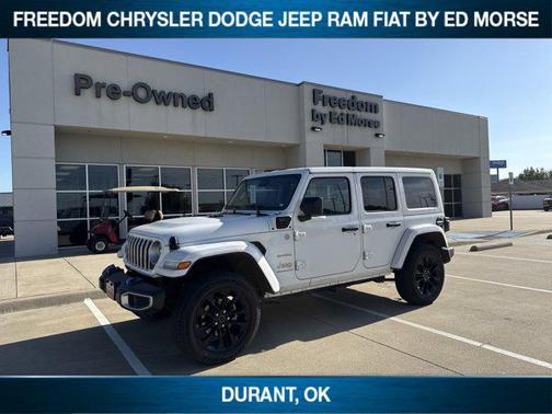 Bright White Clearcoat 2024 Jeep Wrangler 4xe Sahara