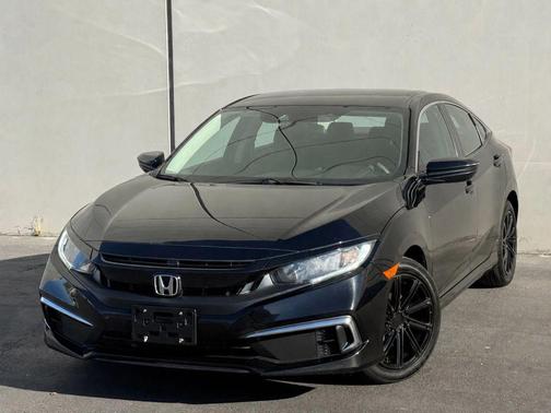 Black 2019 Honda Civic LX
