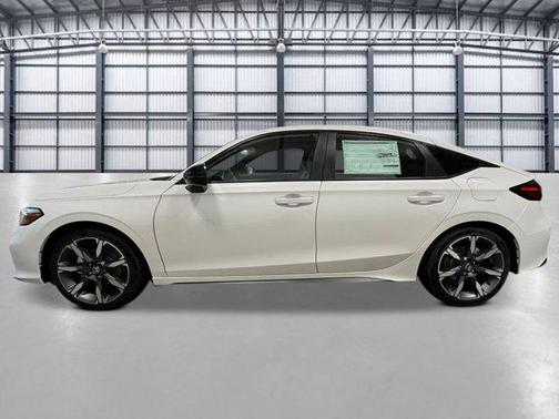 Platinum White Pearl 2026 Honda Civic Hybrid Sport Touring