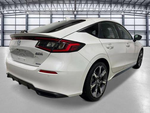 Platinum White Pearl 2026 Honda Civic Hybrid Sport Touring