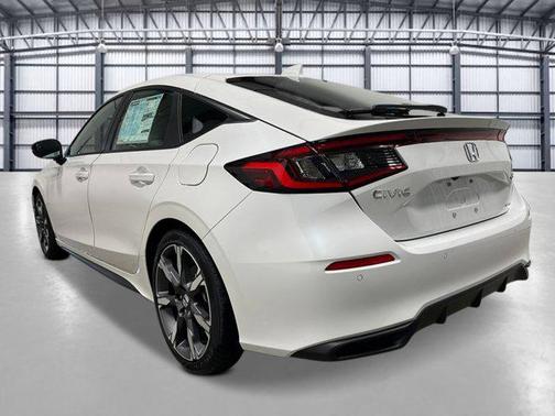 Platinum White Pearl 2026 Honda Civic Hybrid Sport Touring