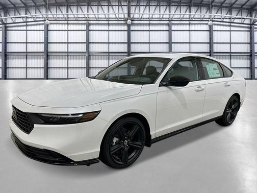 Platinum White Pearl 2026 Honda Accord Hybrid Sport-L