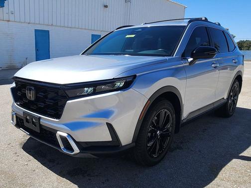 Solar Silver Metallic 2025 Honda CR-V Hybrid Sport Touring AWD