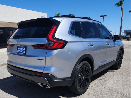 Solar Silver Metallic 2025 Honda CR-V Hybrid Sport Touring AWD