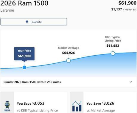 2026 RAM 1500 Laramie