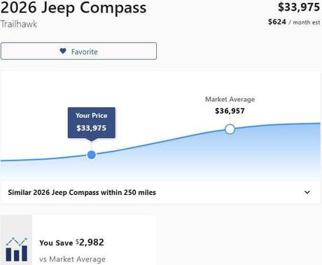Bright White Clearcoat 2026 Jeep Compass Trailhawk