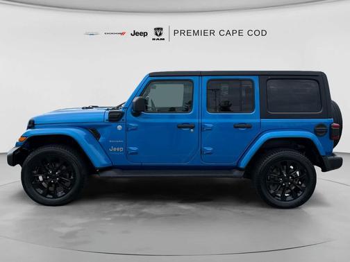 Hydro Blue Pearlcoat 2021 Jeep Wrangler Unlimited 4xe Sahara