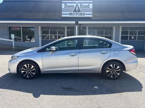 Alabaster Silver Metallic 2015 Honda Civic EX