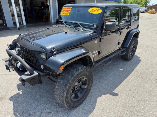 Black Clearcoat 2015 Jeep Wrangler Unlimited Sahara