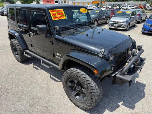 Black Clearcoat 2015 Jeep Wrangler Unlimited Sahara