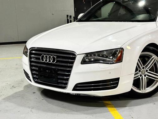 White 2012 Audi A8 quattro AWD 4dr Sedan