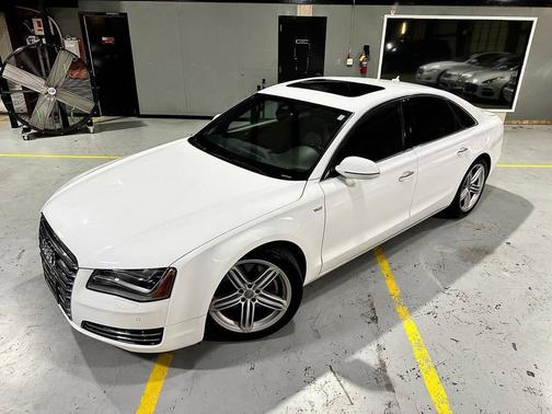 White 2012 Audi A8 quattro AWD 4dr Sedan