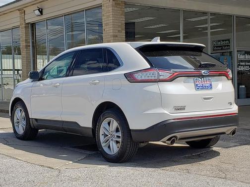 White Platinum Metallic Tri-Coat 2018 Ford Edge SEL