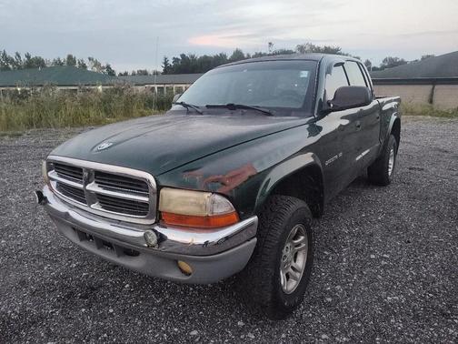 GREEN 2002 Dodge Dakota SLT Quad Cab