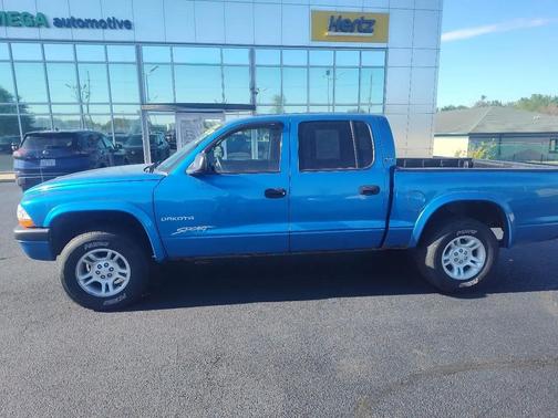 BLUE 2001 Dodge Dakota Quad Cab 4WD