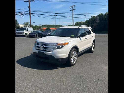 White Platinum Metallic Tri-Coat 2015 Ford Explorer XLT