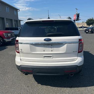 White Platinum Metallic Tri-Coat 2015 Ford Explorer XLT