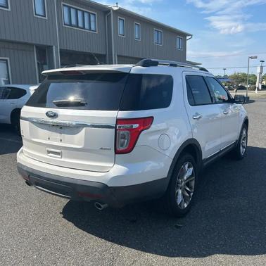 White Platinum Metallic Tri-Coat 2015 Ford Explorer XLT