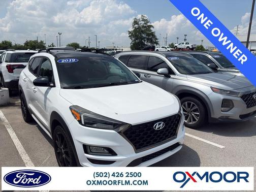 Dazzling White 2019 Hyundai TUCSON Night