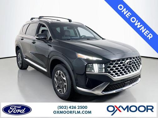 Black 2021 Hyundai SANTA FE HEV Blue