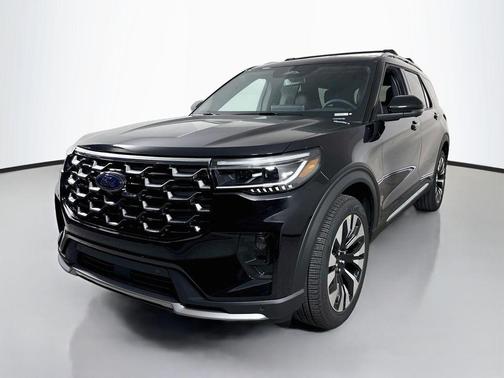 Agate Black Metallic 2026 Ford Explorer Platinum