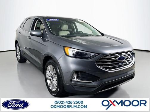 Carbonized Gray Metallic 2022 Ford Edge Titanium