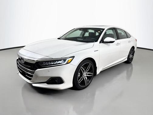 Platinum White Pearl 2021 Honda Accord Hybrid Touring