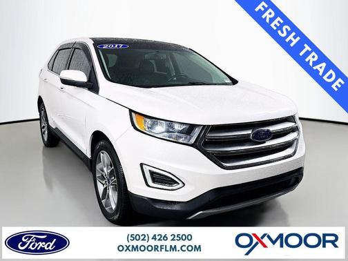 White Platinum Tri-Coat Metallic 2017 Ford Edge Titanium