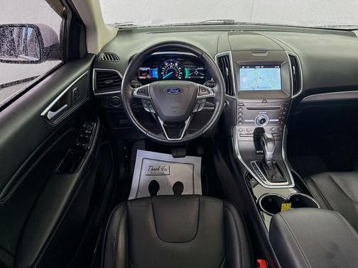 White Platinum Tri-Coat Metallic 2017 Ford Edge Titanium