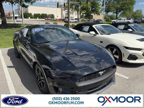 Shadow Black 2018 Ford Mustang EcoBoost